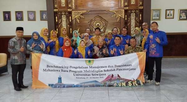 Sambangi Pascasarjana Universitas Sriwijaya Berguru Pengelolaan PMB Pascasarjana