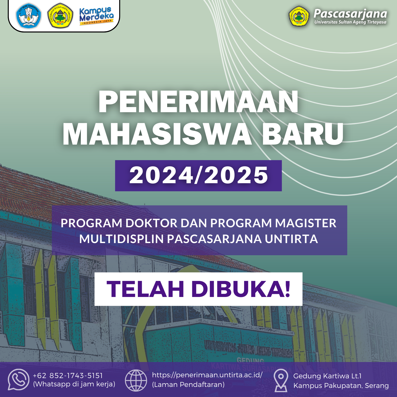 Penerimaan Mahasiswa Baru Pascasarjana Multidisiplin 2024/2025